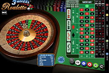 Un dettaglio della Roulette 3 Wheel di Lottomatica casinò.