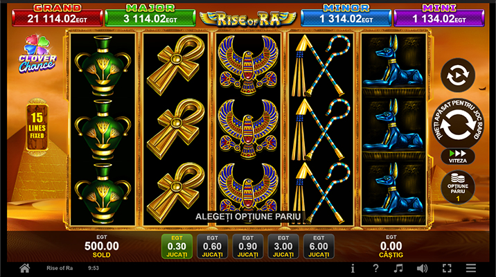 Rise of Ra  Clover Chance slot