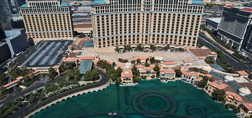 The Bellagio hotel and casino in Las Vegas, Nevada.