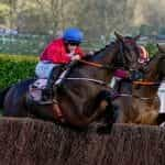 Rachael Blackmore, riding A Plus Tard, clear the last to win The Boodles Cheltenham Gold Cup.